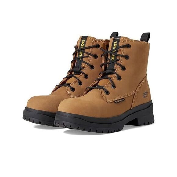 Skechers Women's 8 Foxgrove Comp Toe Industrial Shoes Sneakers Non Metallic New - Picture 9 of 12